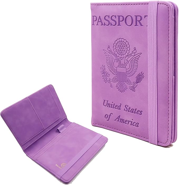 Melsbrinna Premium Leather Passport Holder Covers Case, Waterproof Rfid by Melsbrinna