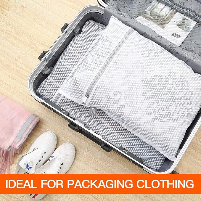 Kimmama Laundry Bag Mesh Wash Bags, Washing Machine Wash Bag, Net Washer Sack - Image 7