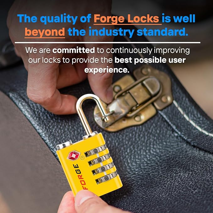 Forge Dual-Opening: Key or Combination Access Lock, TSA Approved Locks - Image 5