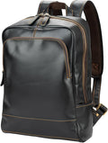 Leather Backpack for Men 15.6" Laptop Backpack 100% Madagascar top-Grain by Unknown