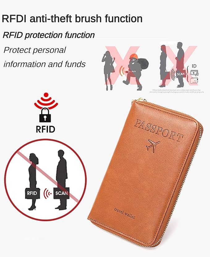 Rowgins Rfid Blocking Passport Holder Wallet, Rowgins Rfid Passport Holder - Image 4