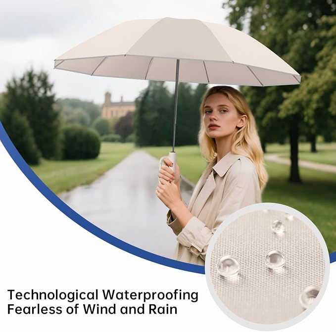 Portable Travel Umbrella, and windproof, reverse folding umbrella - Image 2