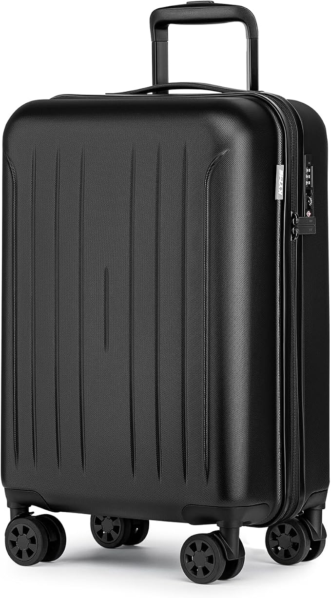 KYME Suitcase Hardshell With Double Spinner Wheels, PC+ABS TSA Lock Travel by KYME