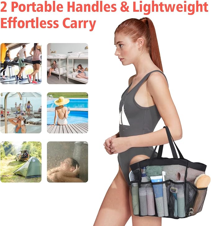 F-color Mesh Shower Caddy Portable - Image 5