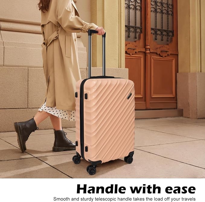 Hardshell Luggage Sets 3 Piece ABS+PC Travel Suitcase Hard Sided Luggage - Image 6