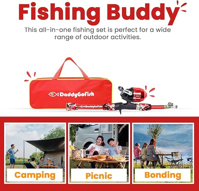DaddyGoFish Kids Fishing Pole - Image 5