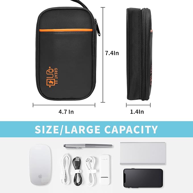 Electronics Travel Organizer, Portable Waterproof Electronic Travel Storage Bag - Image 4