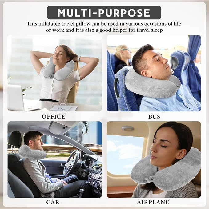 Sintuff 2 Pack Inflatable Travel Pillow - Image 7
