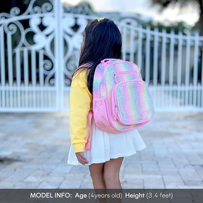 mibasies Toddler Backpack for Girls 2-4: Glitter Kids Backpacks for Girls - Image 2