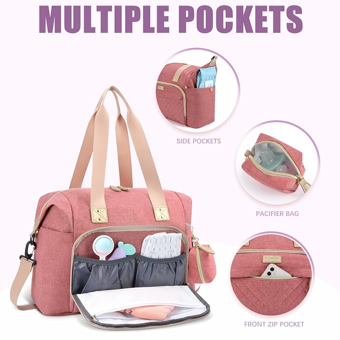 Tuwubi Diaper Bag Tote, Baby Diaper Bag - Image 2