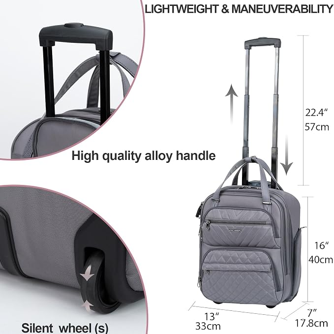 KROSER Carry On Underseat Multi-functional, 16-inch Underseater Lightweight - Image 3