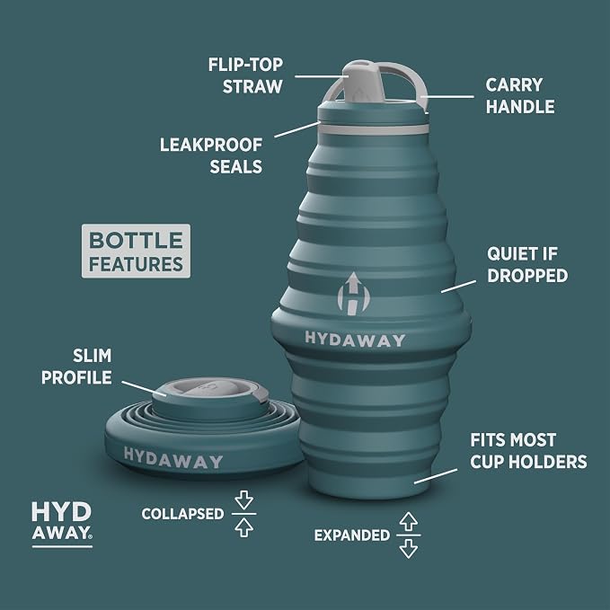 HYDAWAY 25oz Collapsible Water Bottle - Image 5