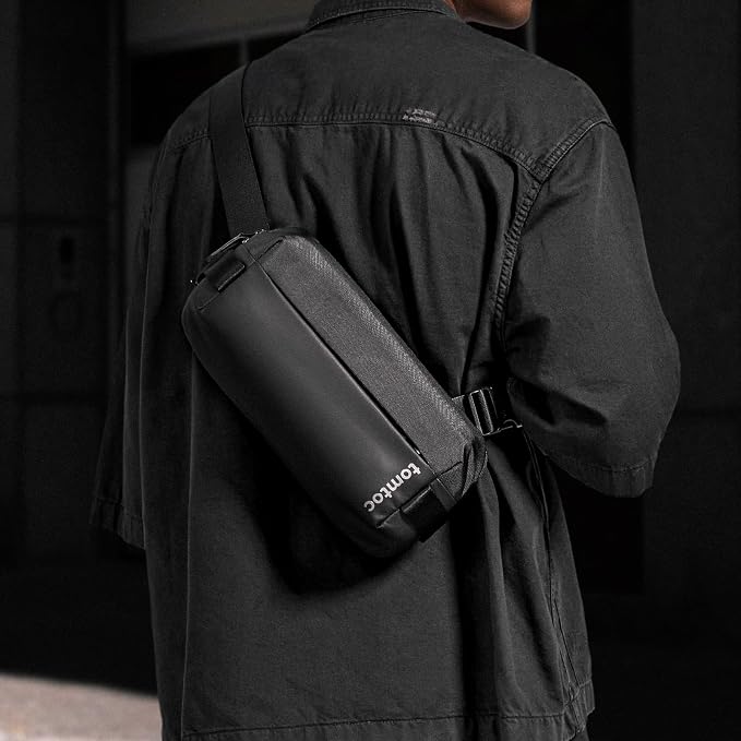 tomtoc Compact EDC Sling Bag, Minimalist Chest Shoulder Backpack Crossbody Bag - Image 8