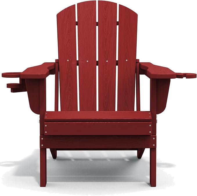 SERWALL Adirondack Chair with Cup Holders - Image 11