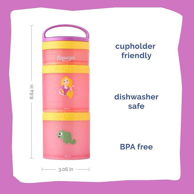 Whiskware Disney Princess Tangled, Stackable Snack Containers - Image 2