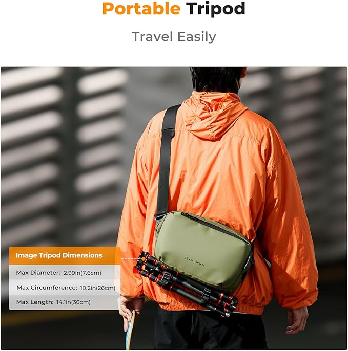 K&F Concept 2 in 1 Sling Bag Everyday Shoulder Bag & Multifunction Photography - Image 5