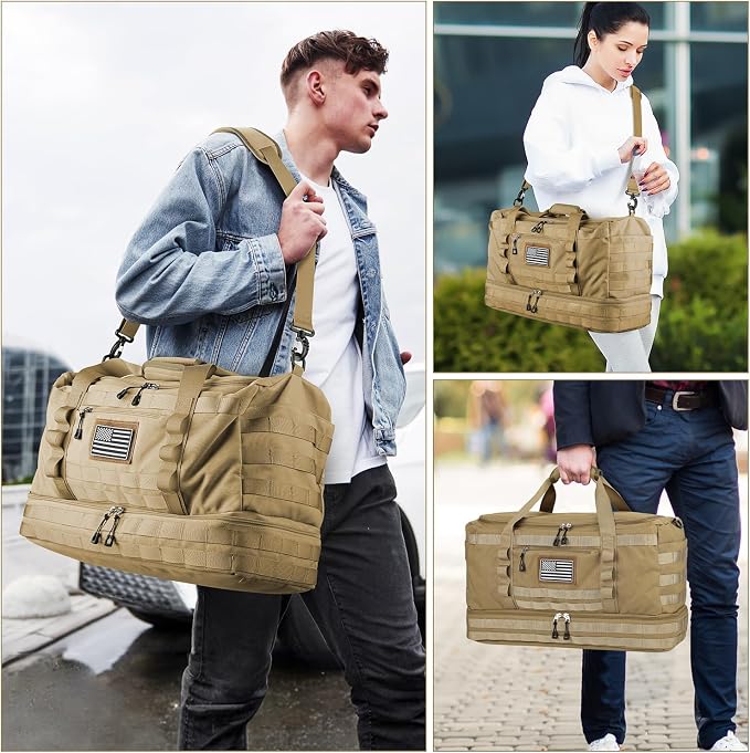 ETRONIK Travel Bag for Men Women, Gym Bag & Tactical Duffle Bags for Travel - Image 7