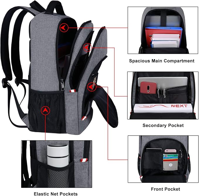Travel Laptop Backpack, Anti Theft Backpack - Image 3