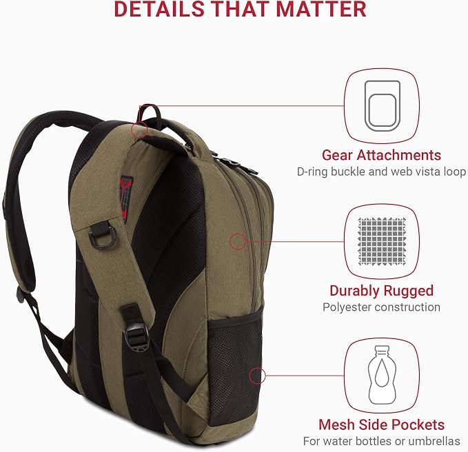 SwissGear Cecil 5505 Laptop Backpack - Image 3