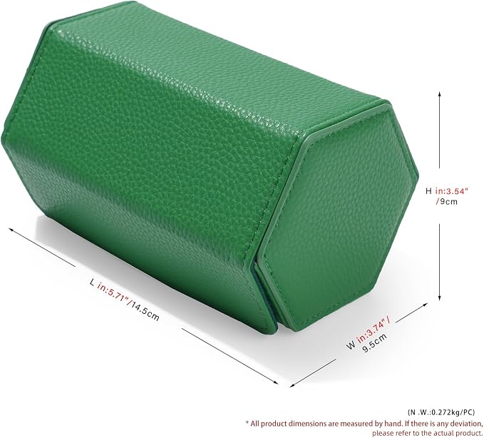 Oirlv Luxury Hexagonal Leather Watch Travel Case Watch Organizer Case - Image 8