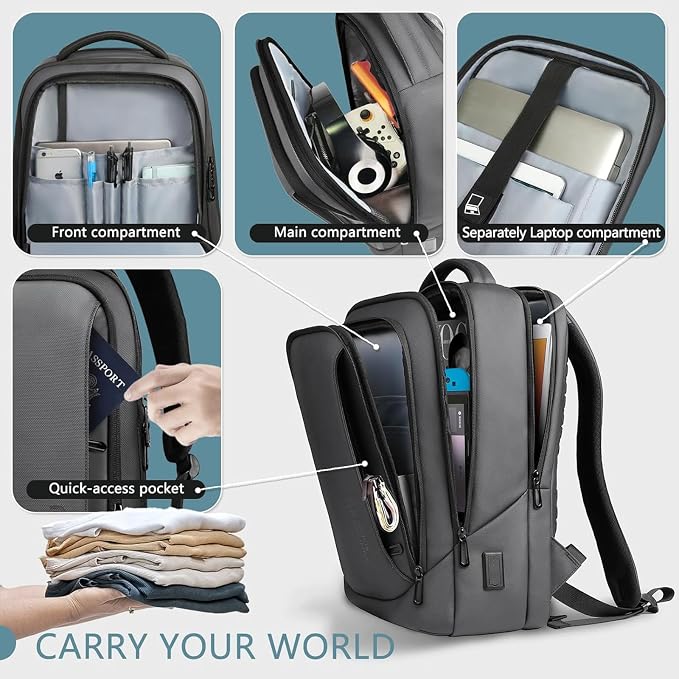 hk Laptop Backpack for Men - Image 4
