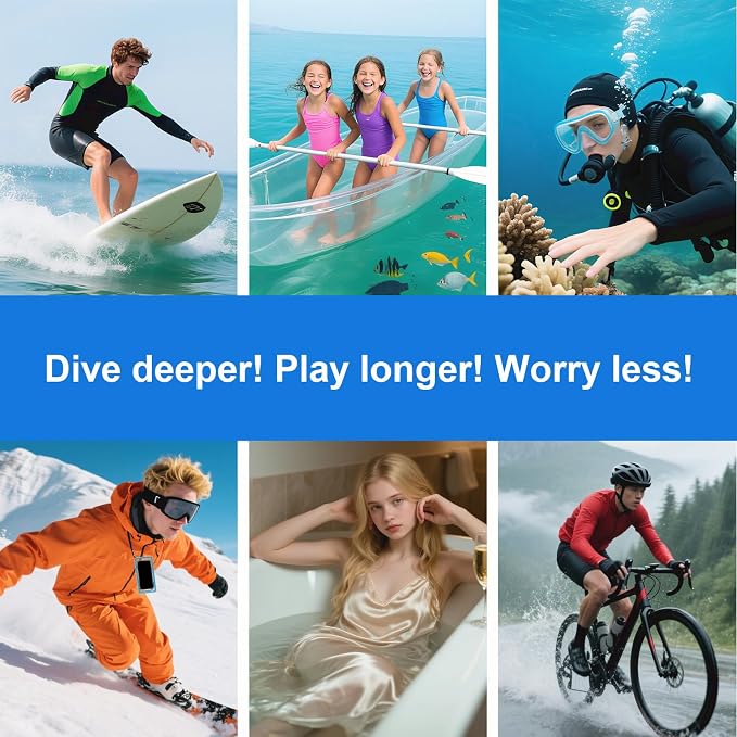 Waterproof Phone Pouch 7.5'', IPX8 Waterproof Floating Phone Case/Bag - Image 7