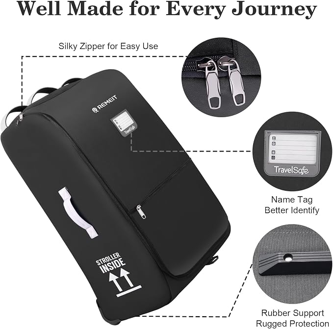 Stroller Bag for Airplane, Stroller Travel Bag Compatible - Image 4