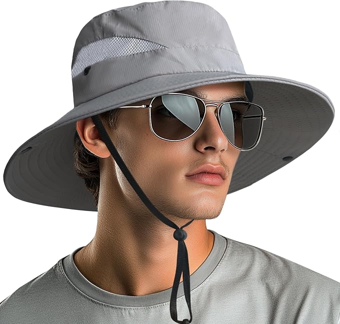 NPQQUAN Ponytail Sun Bucket Hats by NPQQUAN