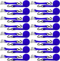16 Pcs Cambuckle Tie Down Straps 1763lbs Break Strength Securing Straps 1'' x by Riakrum