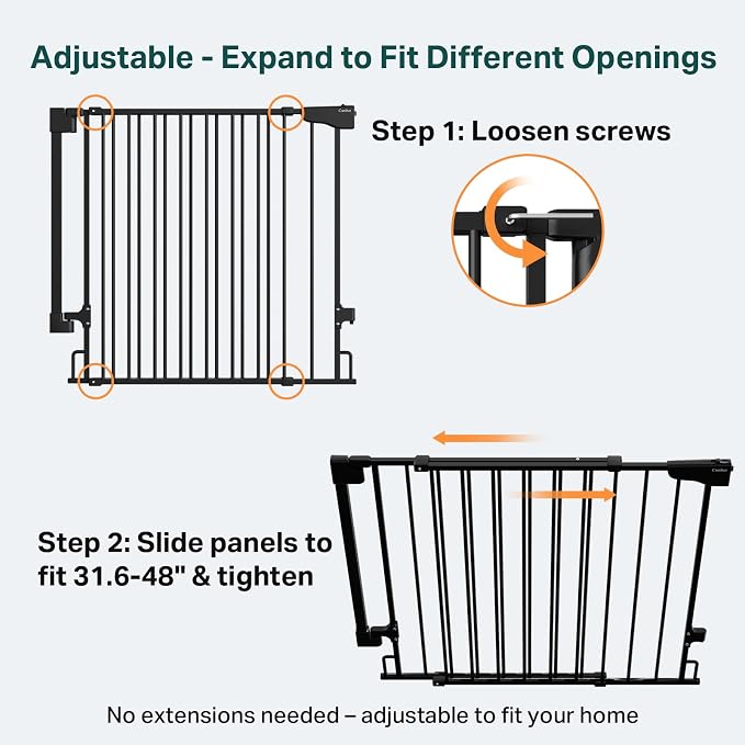 Cumbor Expandable 31.6-48" Baby Gate - Image 2