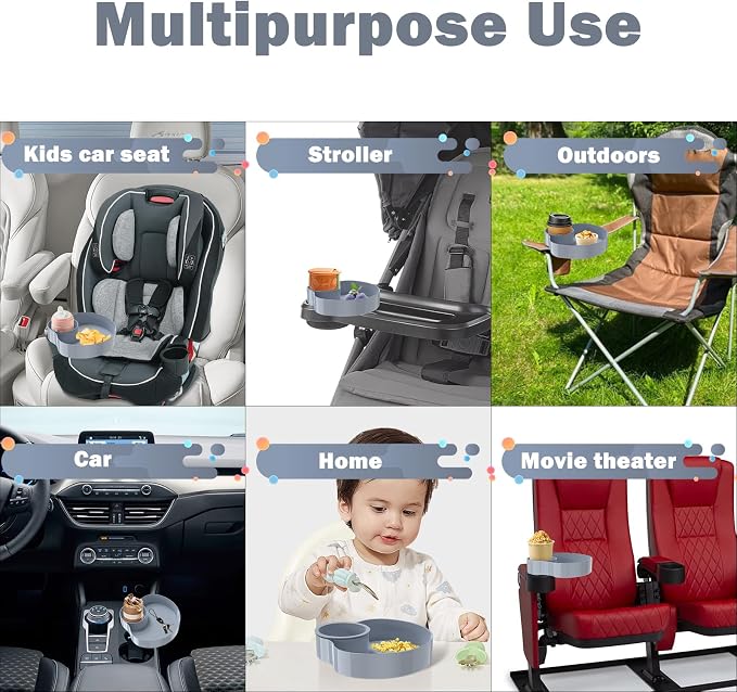 Kids Car Seat Tray, Travel Tray - Image 3