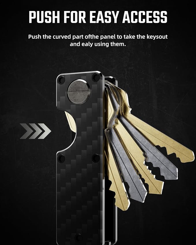 Key Organizer Compact Key Holder Metal Key Chain Minimalist key case key holder - Image 3