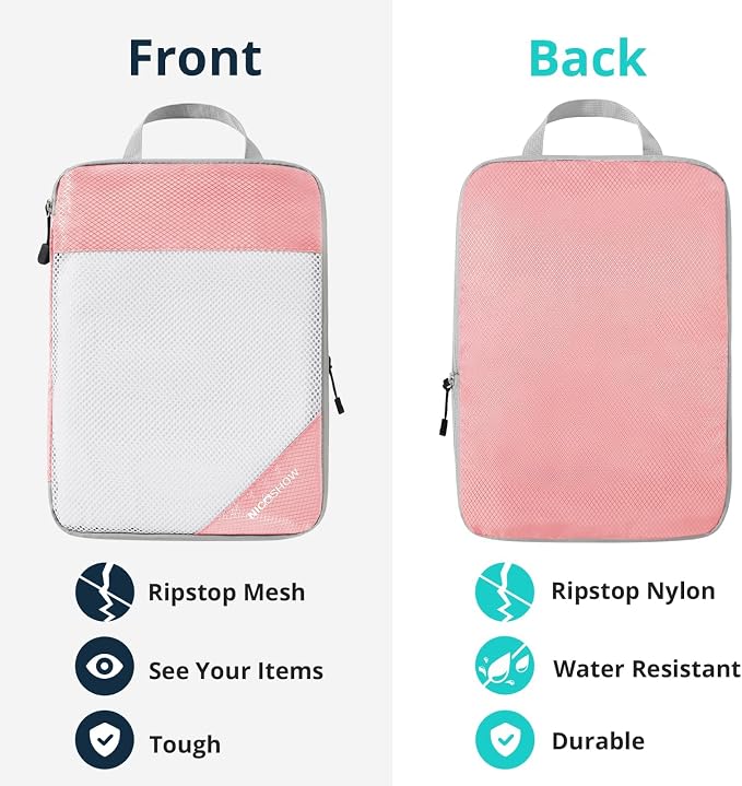 Compression Packing Cubes 3 Set, Compressible Space-Saving Packing Cubes - Image 6