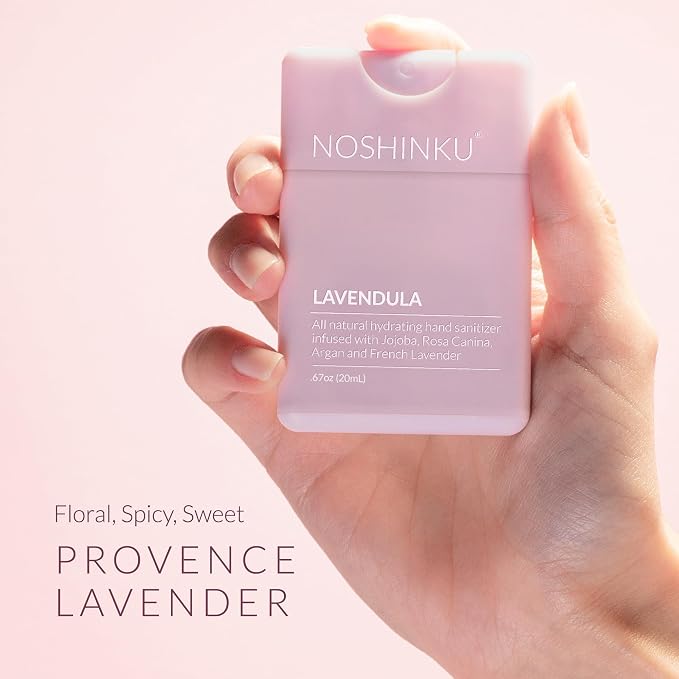 Noshinku Lavender Pocket Hand Sanitizer Refill Kit: Refill Pouch + Sprayer - Image 3
