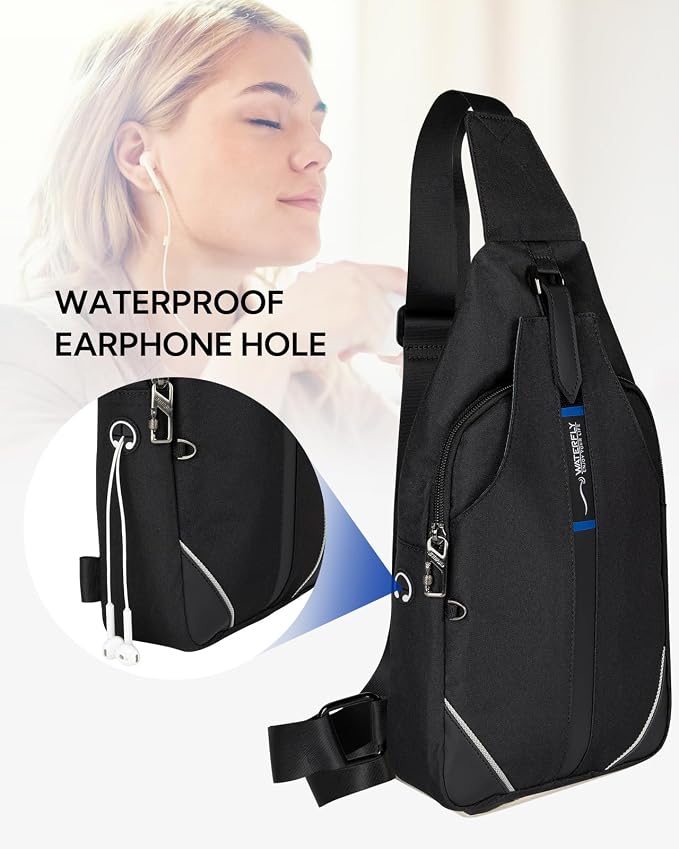 WATERFLY Small Crossbody Sling Backpack Anti Theft Backpack - Image 5