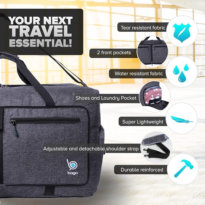 Bago Large Foldable Duffel Bags - Image 3