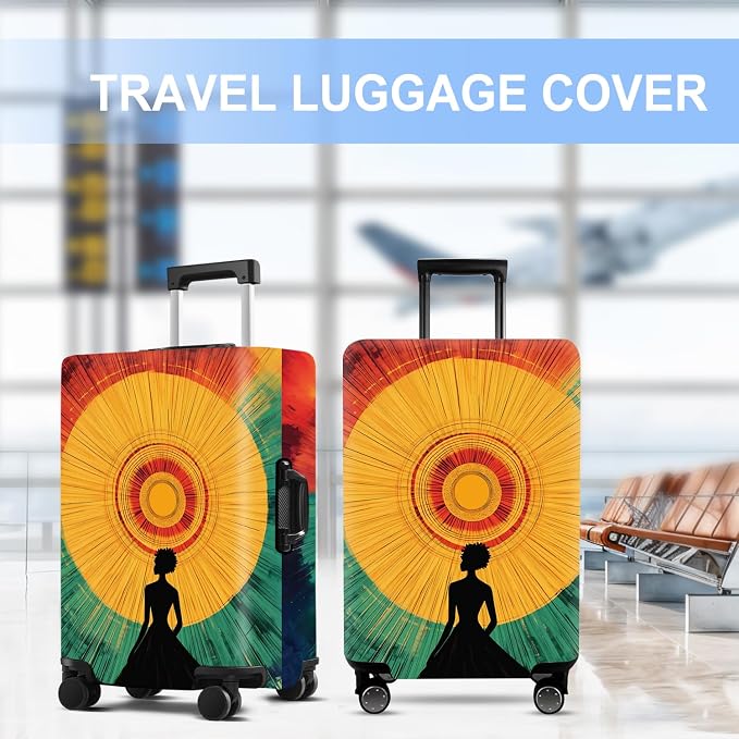 Luggage Cover Washable Suitcase Protector Anti-scratch Suitcase cover Fits - Image 5