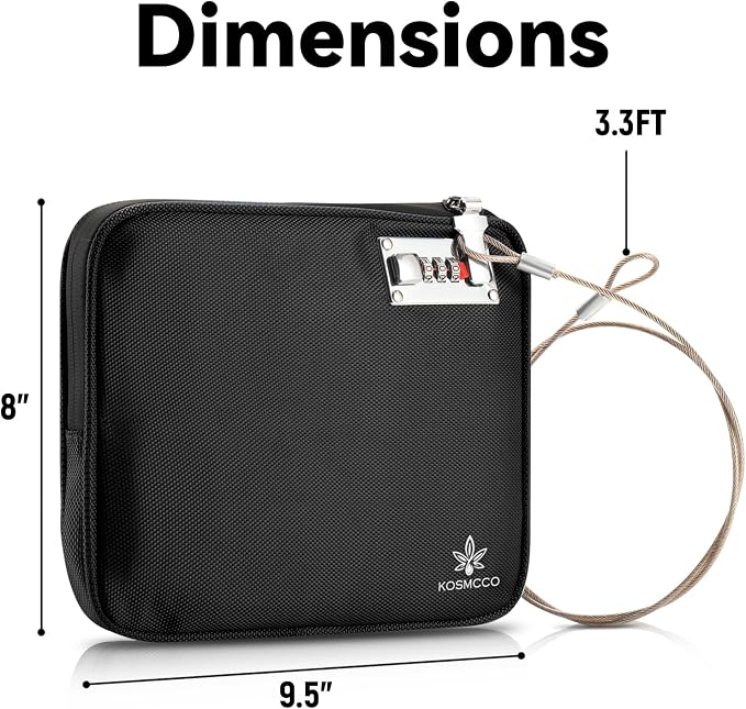 Anti-Theft Locking Beach Bag, 9x7.5-inch Portable Beach Safe - Image 6