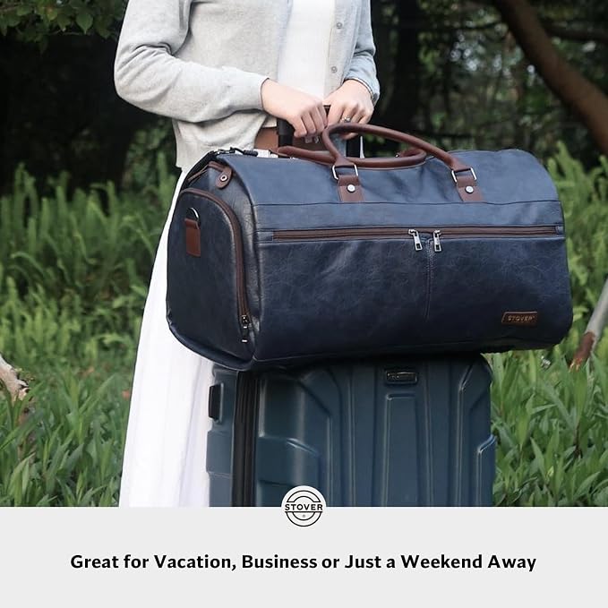 STOVER Garment Travel Duffle Bag, Large 2-in-1 Convertible Carry-on Luggage - Image 6