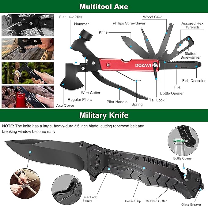 Gift for Father's Day Men Dad Husband, Professional Emergency Kits Survival - Image 2