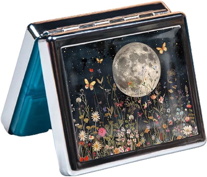 Cute and Portable Metal Pill Organizer – 8 Compartments, Elegant Chrome Finish - Image 4