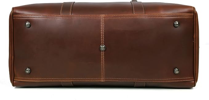 Leather Duffel Bag for Men & Women Travel, Gym Bag - Image 6