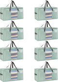 VENO 8 Pack Moving Bags, Comforter and Blanket Storage Bags by Veno