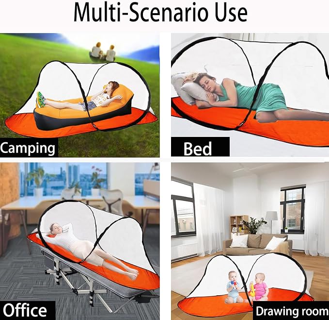 CMINGJ Large Pop Up Mosquito Tent, Portable Foldable Mosquito Net - Image 4