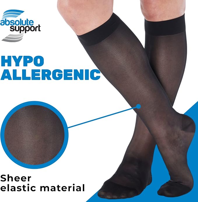 Made in USA - Wide Calf Compression Stockings - Image 3