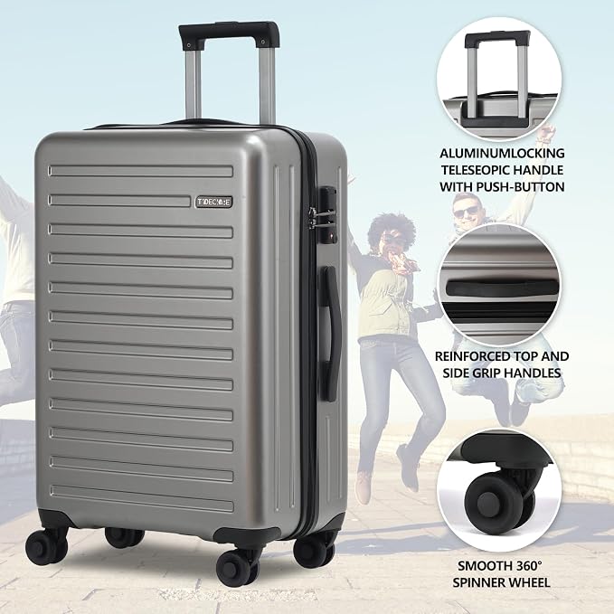 TydeCkare 2pcs 20/28" Luggage Set Lightweight HardShell, Only 20 Inch Carry On - Image 8