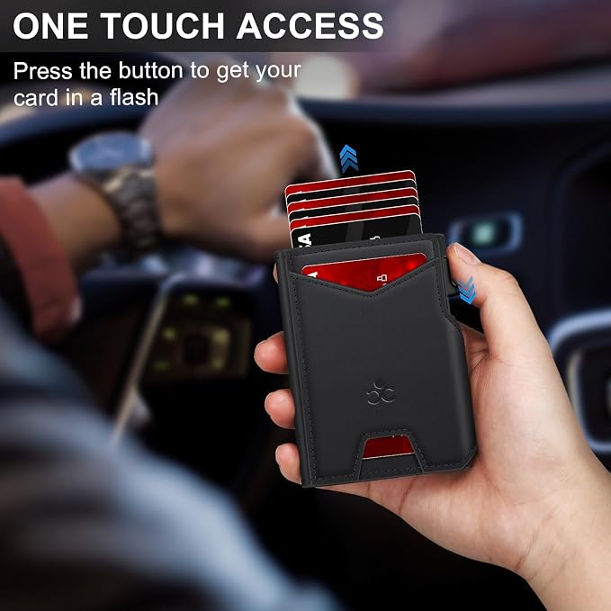 Wallet for Men Wallet with Slim Pop Up Card Holder 9-13 Cards, Bifold - Image 2