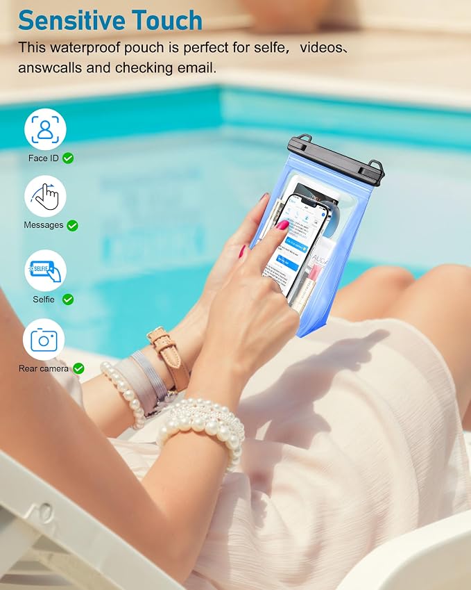 Large Waterproof Phone Pouch, Floating Dry Bag - Image 4