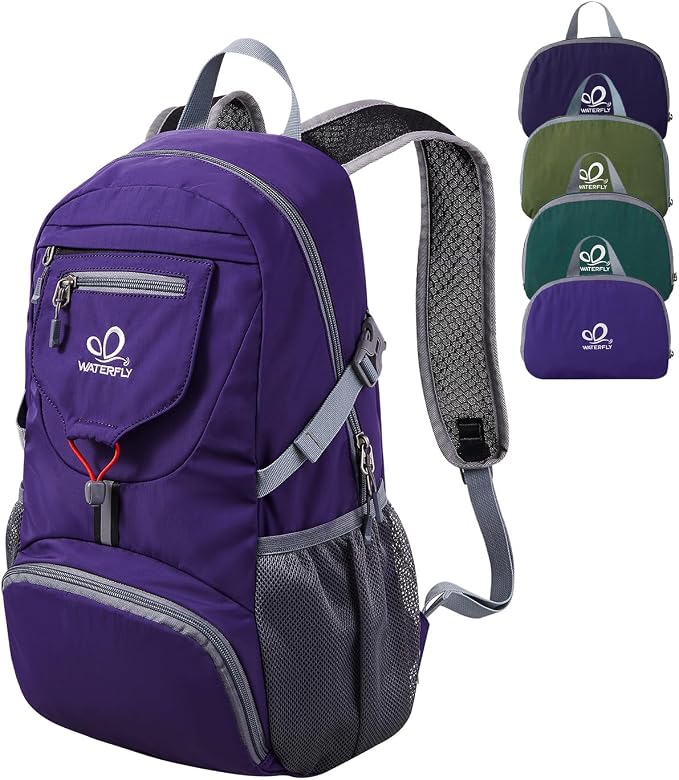 WATERFLY Small Lightweight Packable Backpack: 20l Ultra Light Foldable Travel by Waterfly