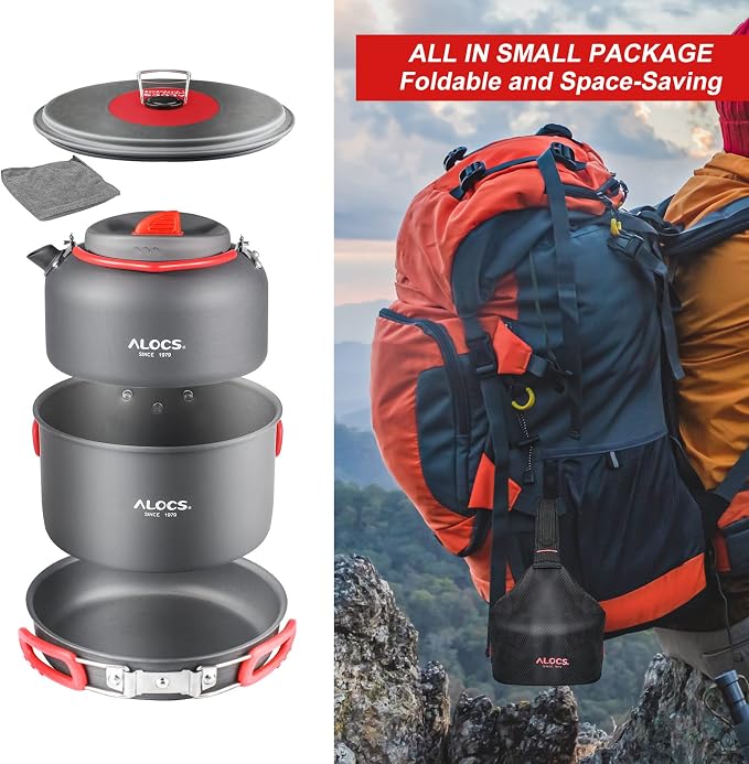 Alocs Camping Cookware Set - Image 2